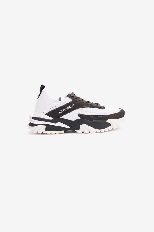 JC Sneakers Mit Einsätzen Und Logo JC Sneakers Mit Einsätzen Und Logo Schwarz/Weiß TFS029-TF262