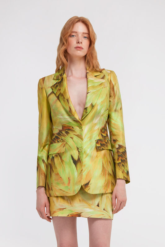 RC Plumage Print Blazer RC Plumage Print Blazer Light green SWT405-4QL71