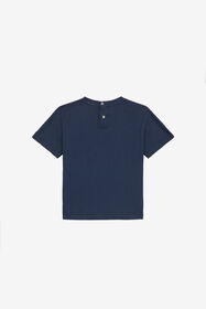 JU T-Shirt Avec Maxi Logo Et Écusson Bleu foncé UJT623-JD001