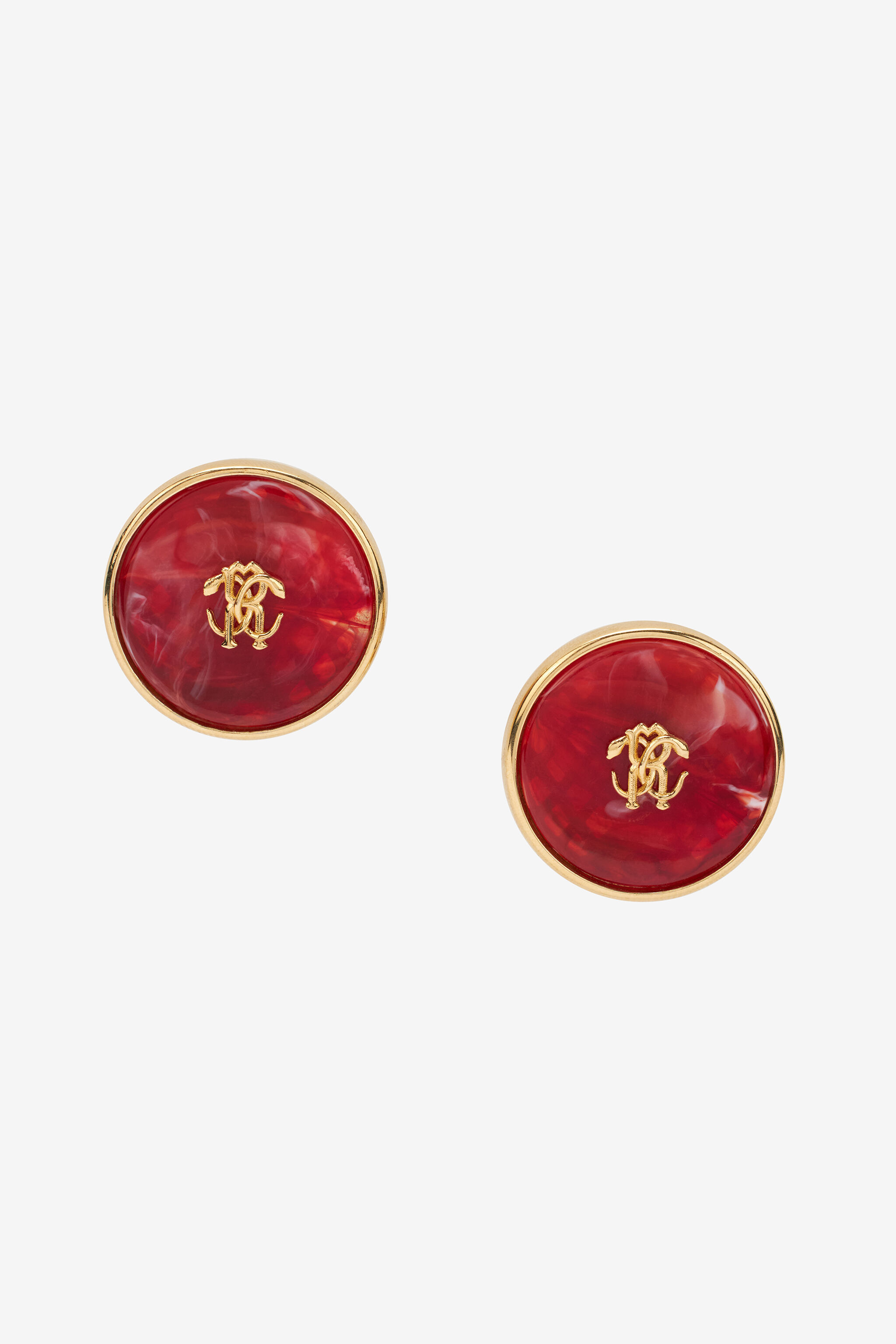 RC Ohrclips Mit Monogramm Mirror Snake RC Ohrclips Mit Monogramm Mirror Snake Rot UKG006-AM015