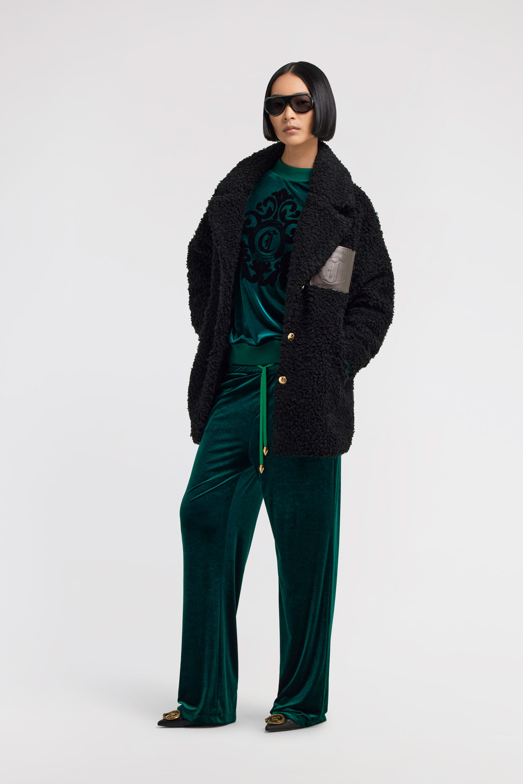 JC Just Cavalli Pants JC Just Cavalli Pants Dark green TFT079-TF108