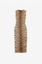 RC Jaguar-Print Dress Light Brown QKT143-7OF53