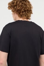 JC T-Shirt Con Logo Bicolor Nero UFT057-UF077