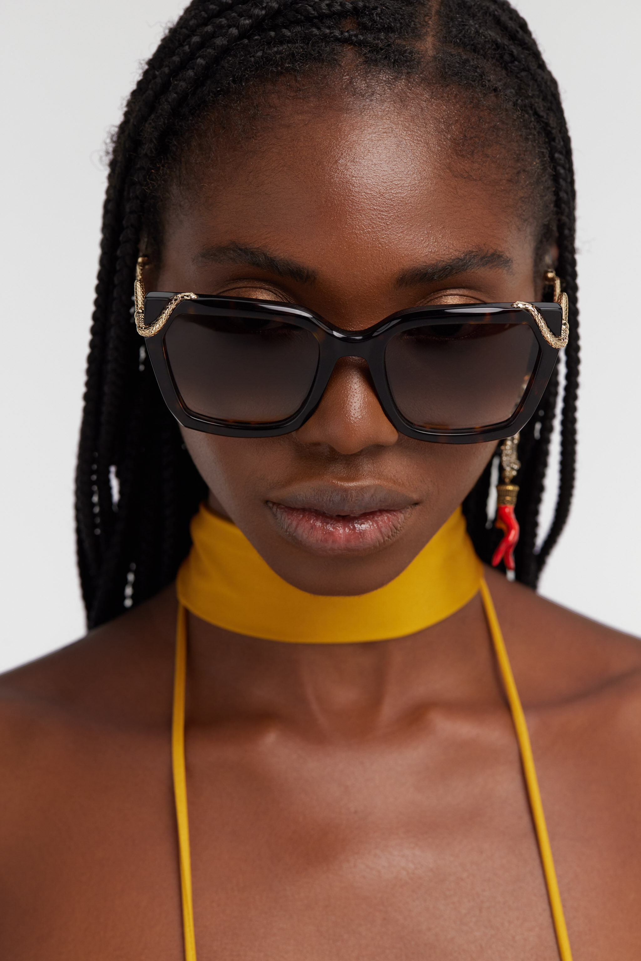 Sunglasses Roberto Cavalli Snake Collection in Black for Women