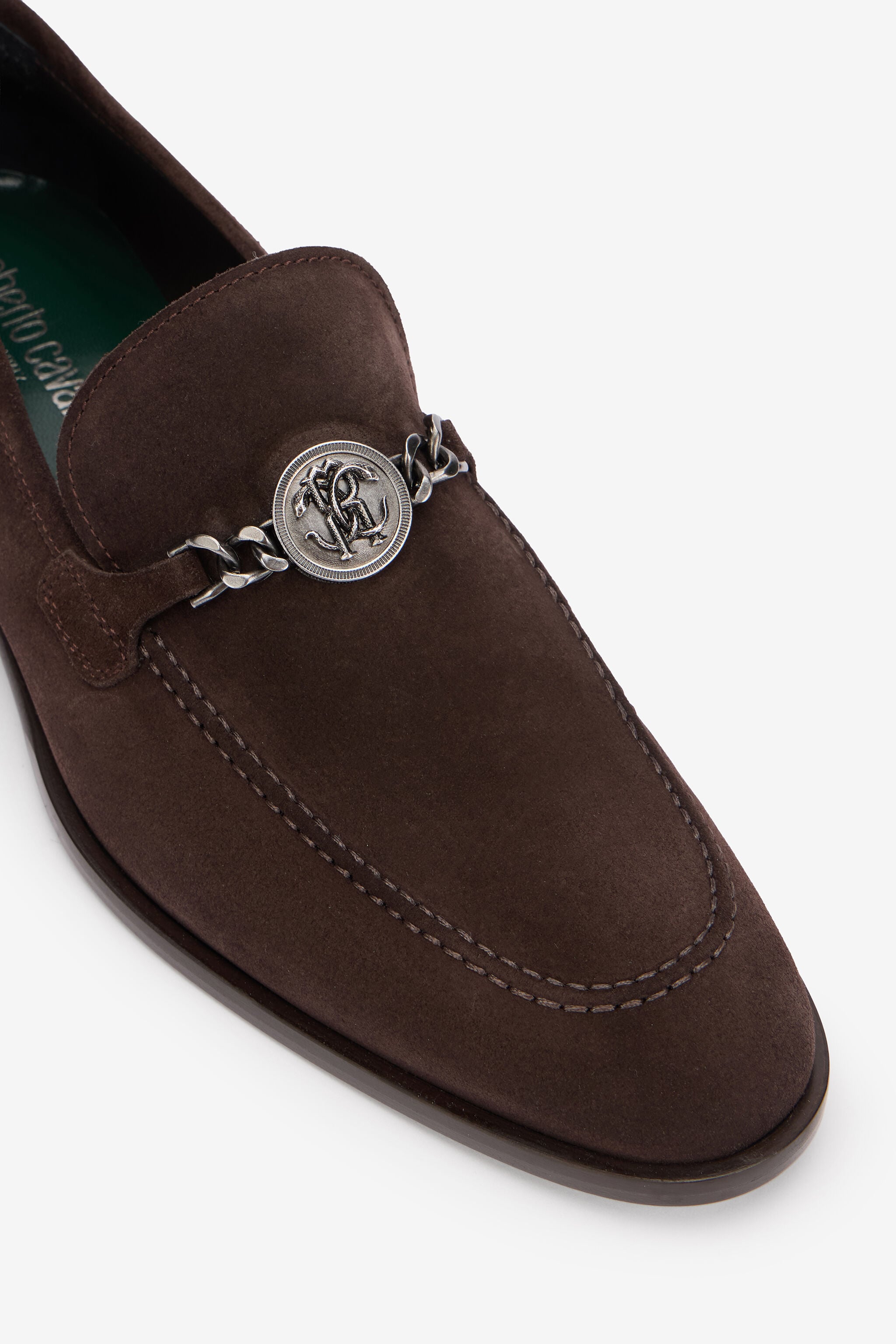 RC Brauner Wildleder-Loafer DARK BROWN QOS00H-PC001