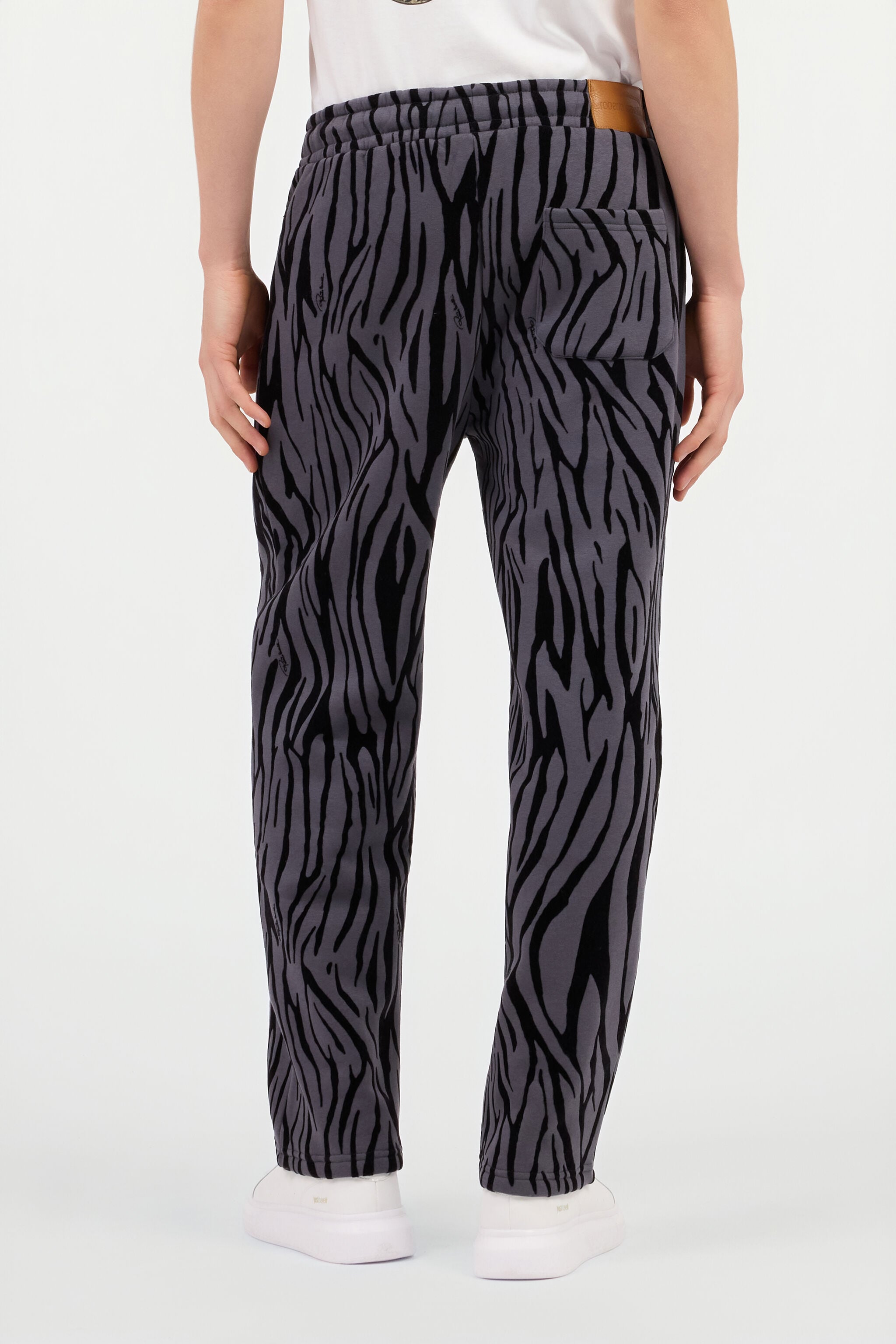 RC Joggers con Estampado Animalier Flocado RC Joggers con Estampado Animalier Flocado BLACK ROT20D-5OS30