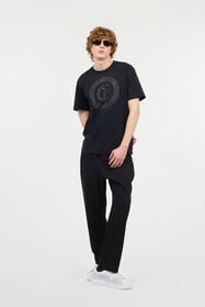 JC T-Shirt Mit Logo Aus Mininieten Schwarz UFT052-UF072