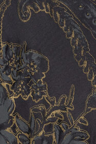 RC Ornamental Black silk kaftan BLACK WKT182-SZR36