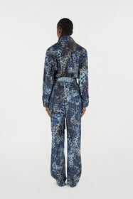 RC Jumpsuit With Leopard Print BLU/MARRONE VQJ155-VT010