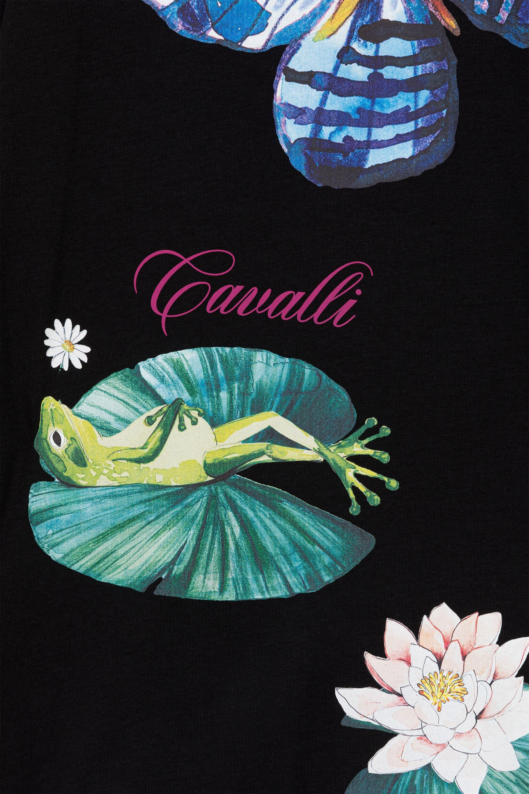 JU Robe à imprimé graphique JU Robe à imprimé graphique Noir PJT121-JV025
