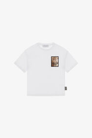 JU T-shirt con stampa Bianco TJT61F-JD001