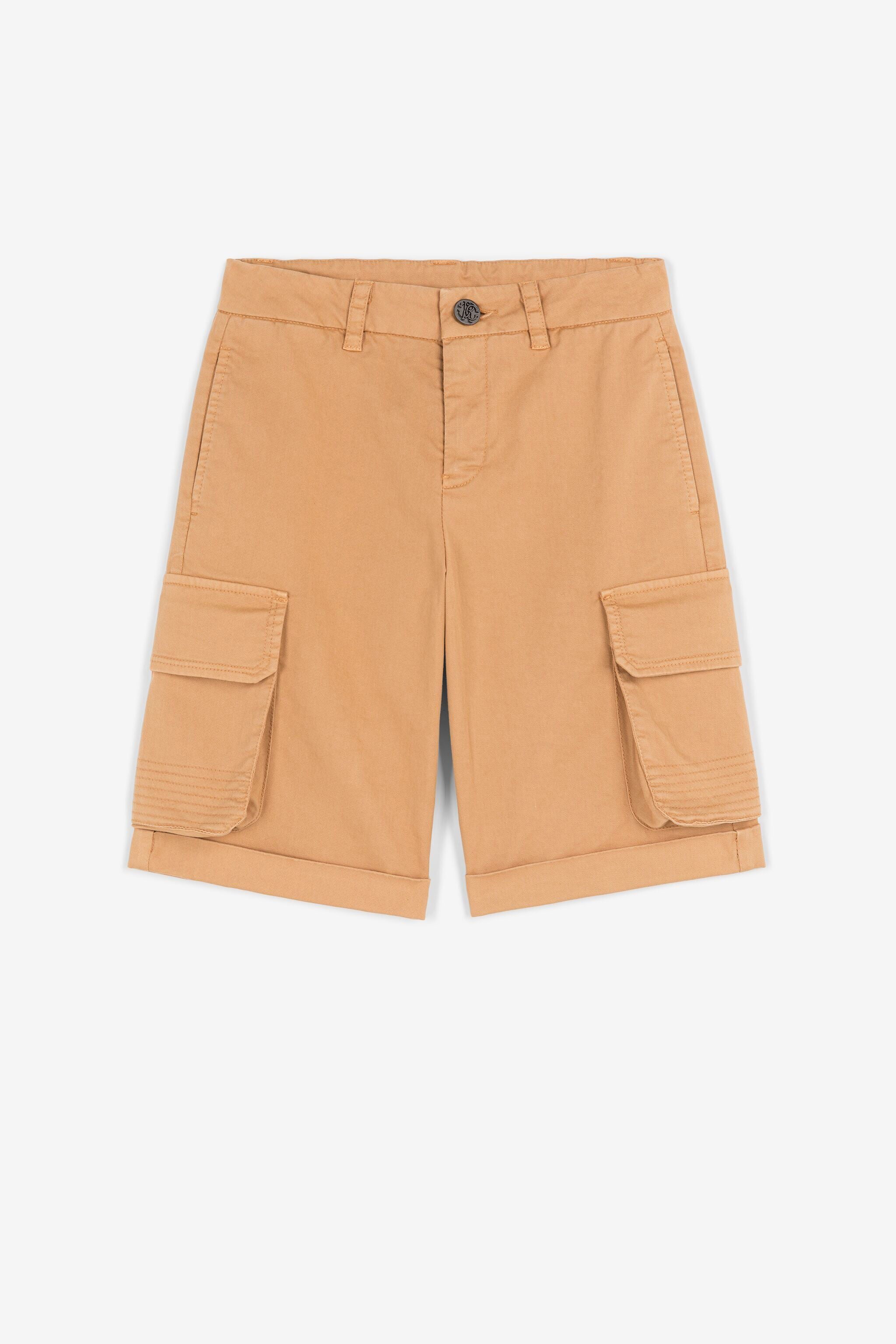 JU Logo-print cargo shorts JU Logo-print cargo shorts Light brown QJT266-CE035
