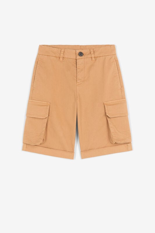 JU Logo-print cargo shorts JU Logo-print cargo shorts Light brown QJT266-CE035