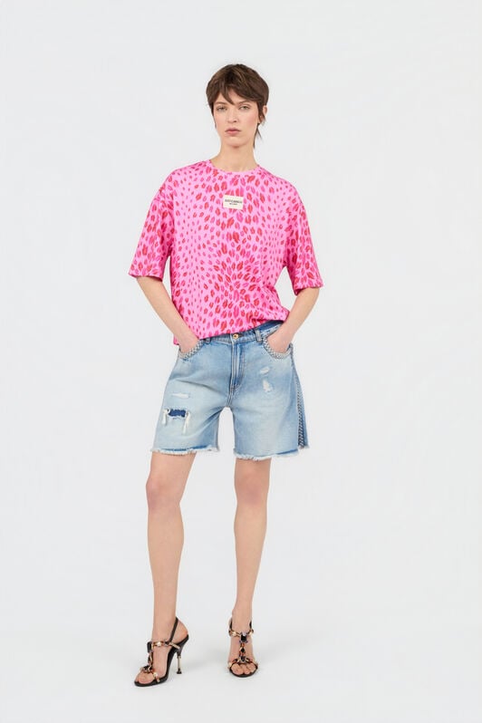 JC Blue Denim Bermuda Shorts JC Blue Denim Bermuda Shorts INDIGO WFT181-WF558