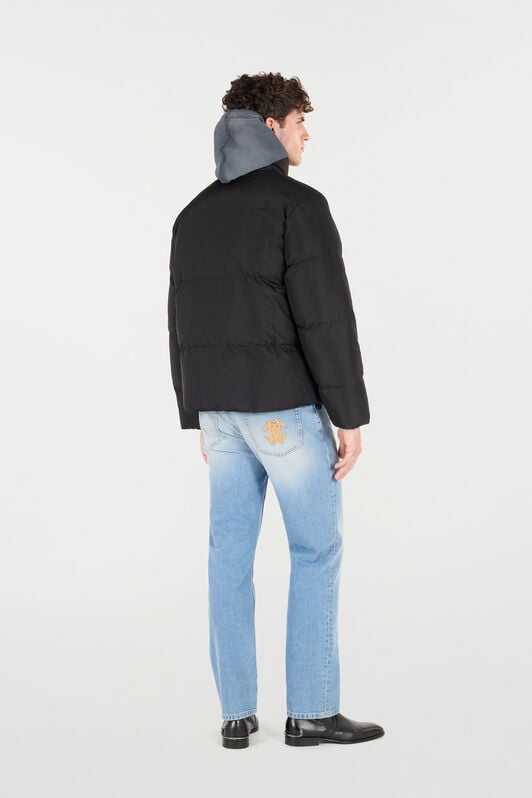 JC High-Neck Puffer Jacket With JC Monogram JC High-Neck Puffer Jacket With JC Monogram Black TFT158-TF225