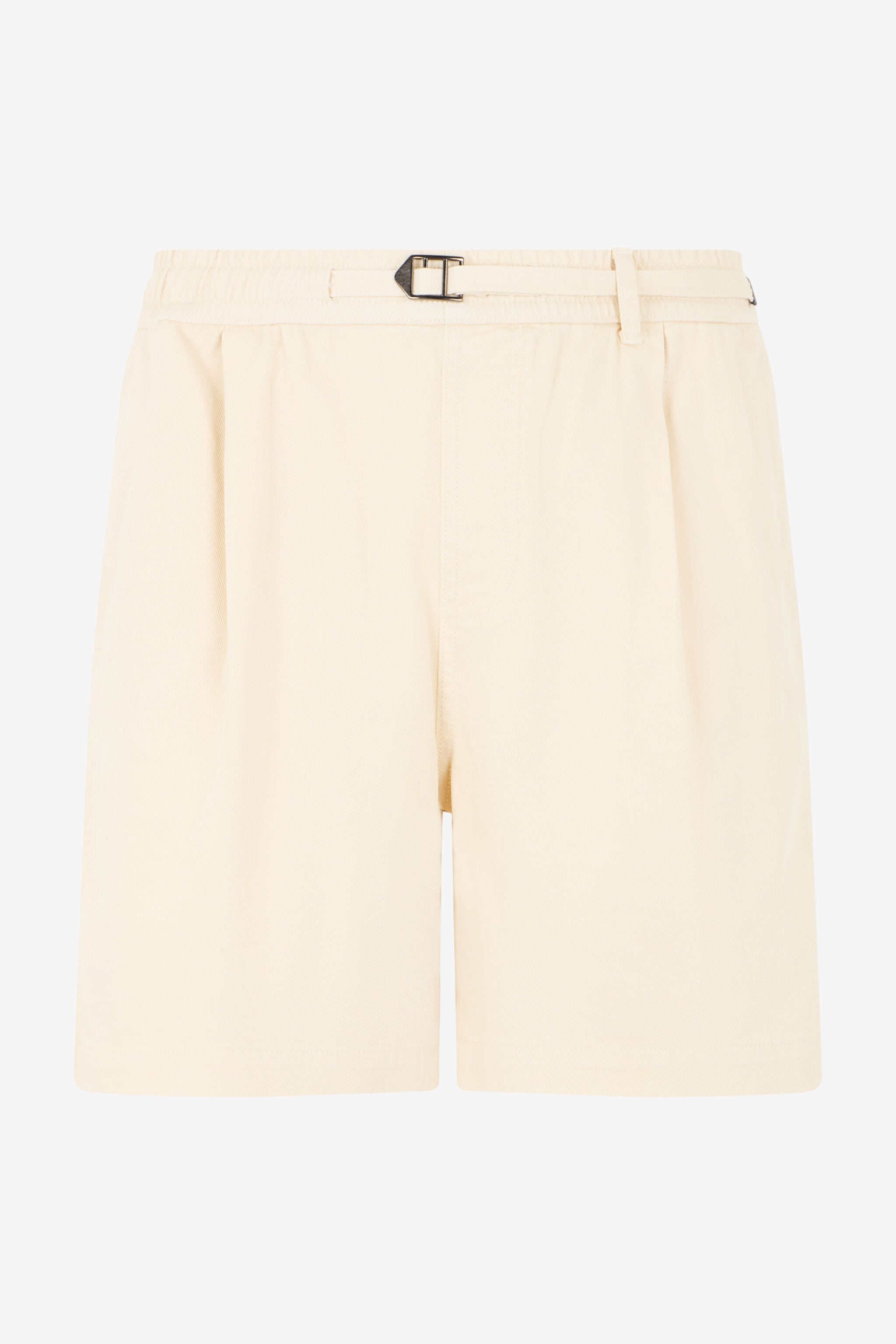 RC Shorts De Algodón Crema Con Cinturón RC Shorts De Algodón Crema Con Cinturón WHITE SOT20C-FA017