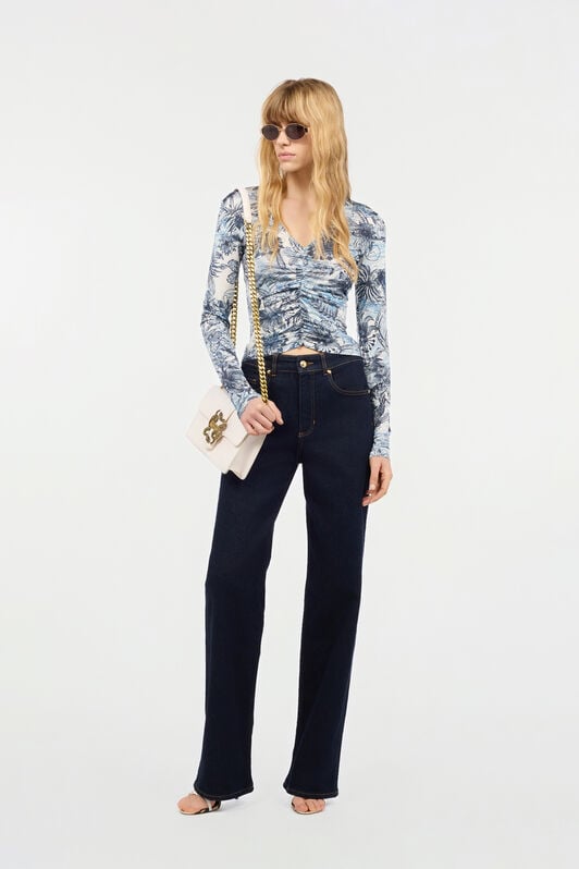 JC Top With Jungle Print JC Top With Jungle Print Light blue UFT137-UF191