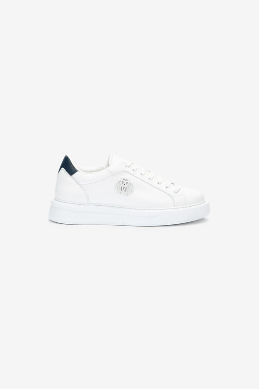 RC Weißer Leder-Sneaker mit Monogram RC RC Weißer Leder-Sneaker mit Monogram RC Weiß POS00D-PZ085
