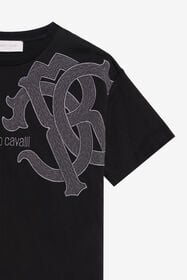 JU T-Shirt with Logo BLACK XJT62P-JD003