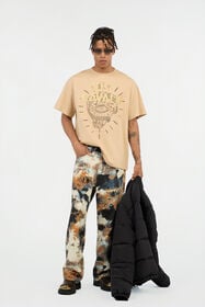 JC Beige Graphic Print T-shirt BEIGE VFT033-VF077