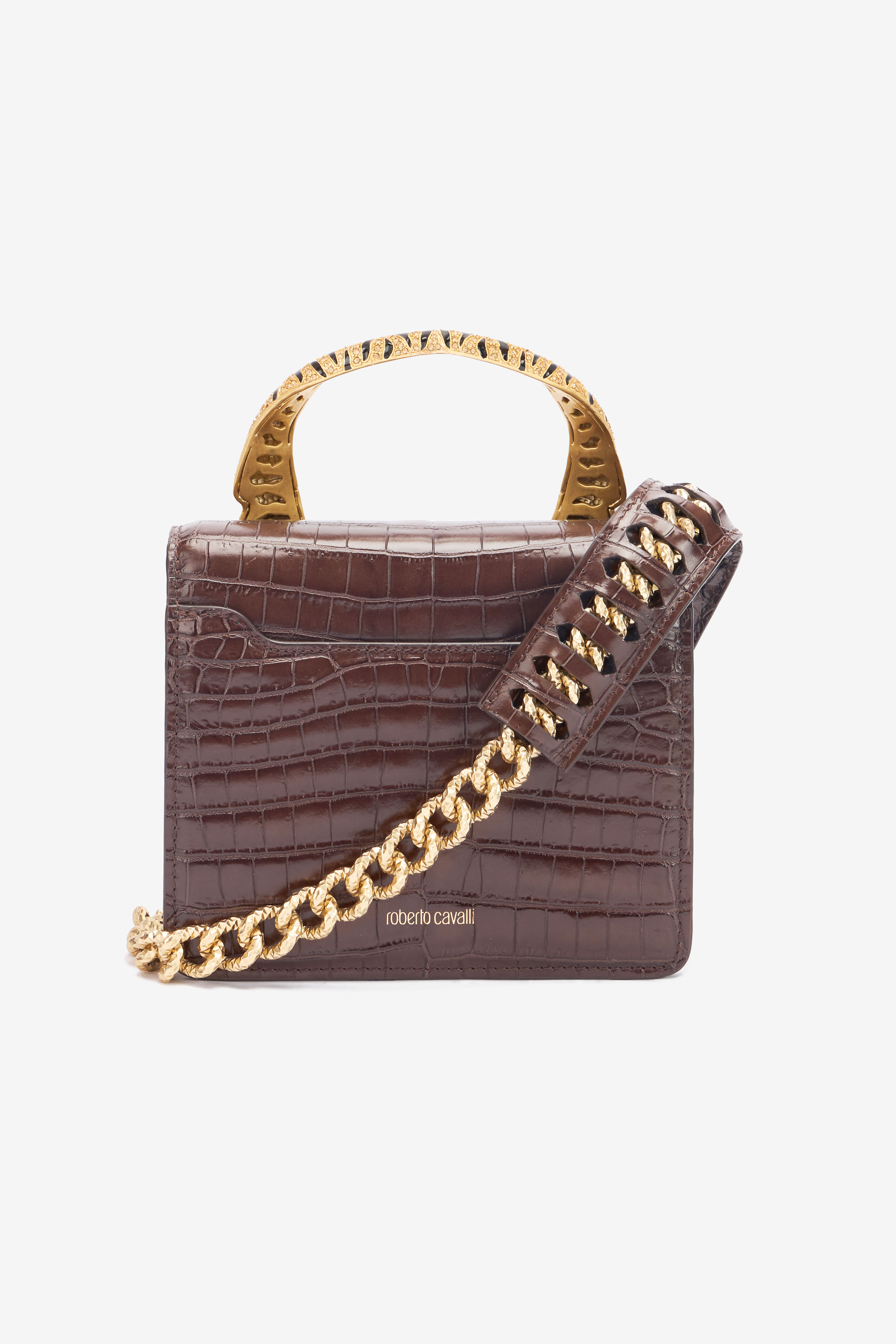 Medium Roar Bag in Dark brown for Women | Roberto Cavalli®