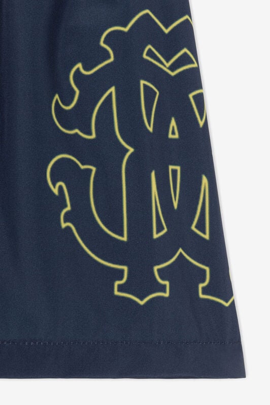 JU Badeshorts mit RC Monogramm-Print JU Badeshorts mit RC Monogramm-Print NAVY QJH006-LL002