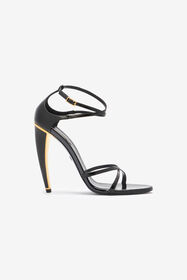 RC Heeled sandals with Fang heel Black TWS004-PZV00