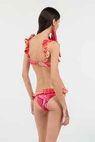 RC Garden Rose And Cheetah Skin Trikini Fuchsia UKW008-HVN75