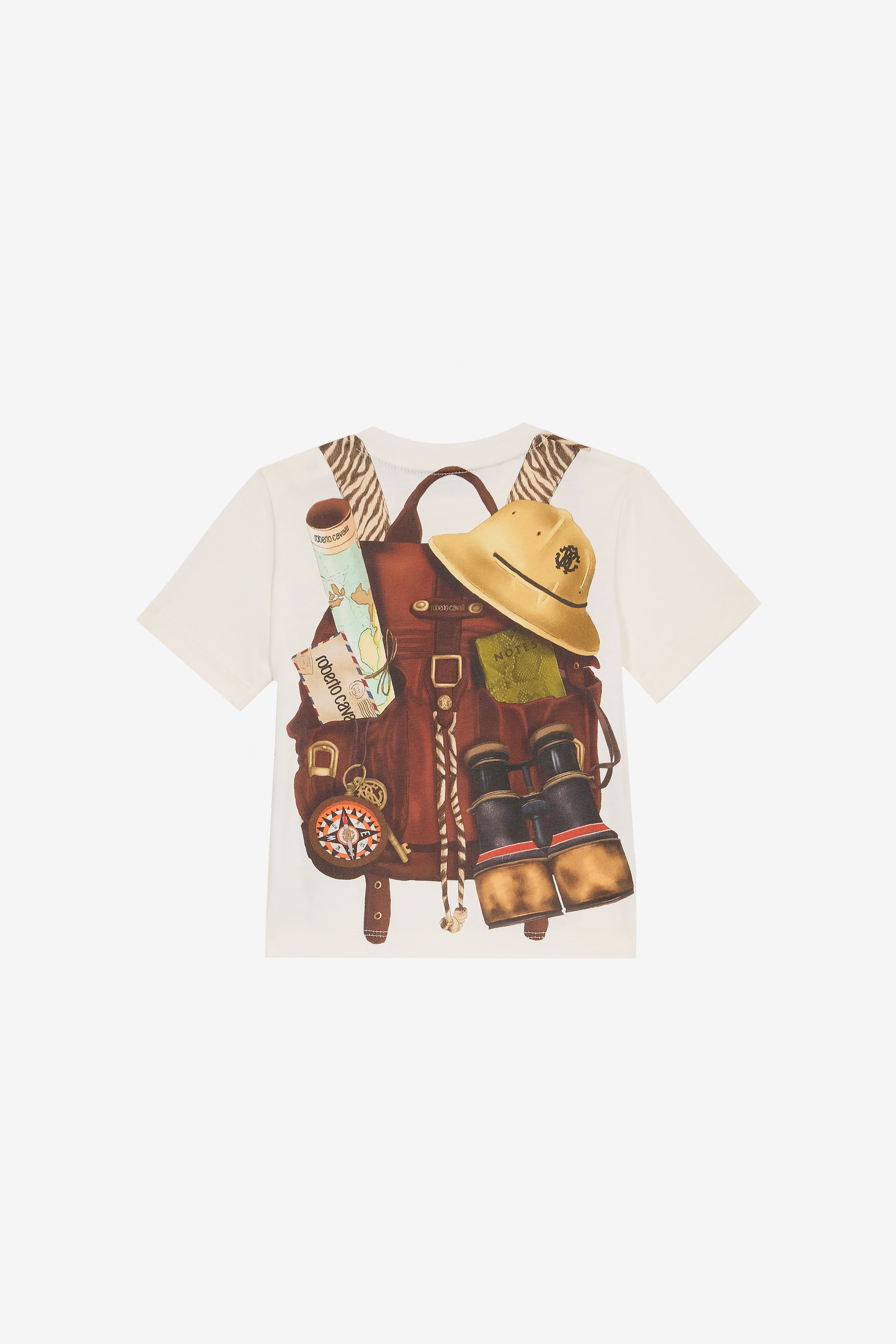 JU T-Shirt Mit Print Vorne Und Hinten JU T-Shirt Mit Print Vorne Und Hinten Weiß UJT616-JD001