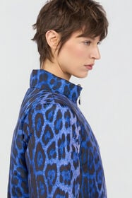 CL Bomber in Leopard Print Leo Natural Blue/Blu RXT40A-SB001
