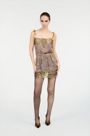 RC Minivestido Nude Con Motivo Floral NUDE VWT144-FC007