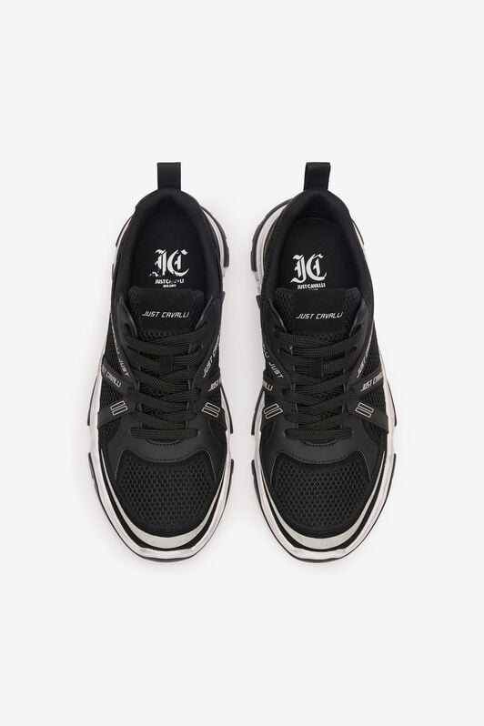 JC Sneakers With Branded Inserts JC Sneakers With Branded Inserts Black UFS018-UF293