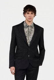 RC Giacca Sartoriale Jacquard Nera BLACK XNT406-TJ033