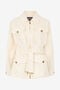 RC Veste Avec Ceinture Et Motif Python RC Veste Avec Ceinture Et Motif Python Ivoire UKT410-4NN53