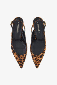 RC Slingback Pumps mit Leopardenmuster Braun TKS043-PZA92