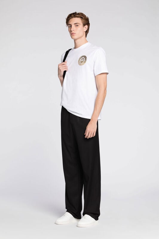 JC T-shirt Just Cavalli con stampa Tiger e logo JC T-shirt Just Cavalli con stampa Tiger e logo BIANCO Q61251-Q0154
