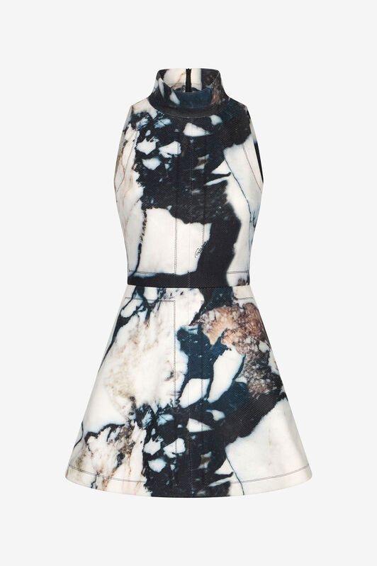 RC Mini dress with Marble print RC Mini dress with Marble print Black/White TWT130-9MN18