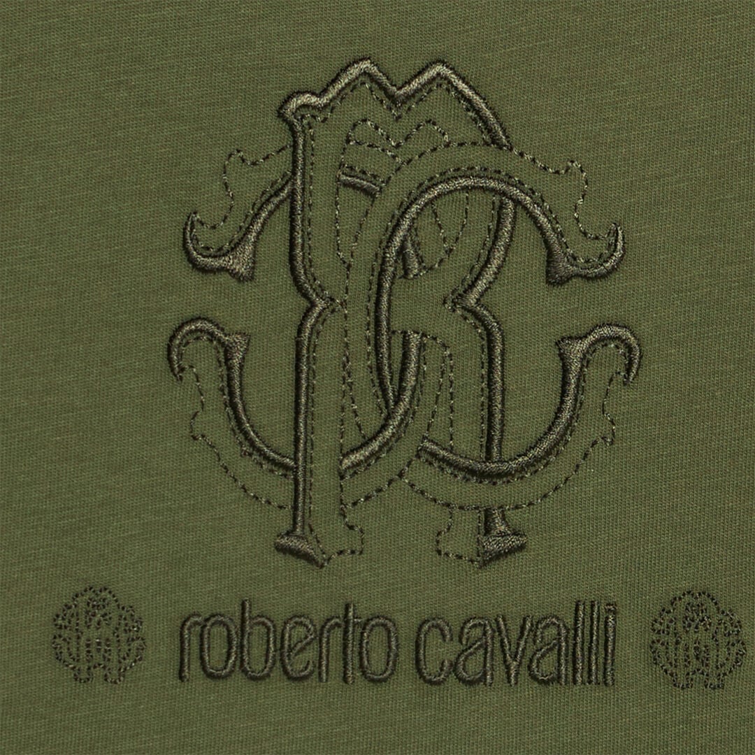 JU T-Shirt Mit Monogramm RC Und Logo JU T-Shirt Mit Monogramm RC Und Logo Grün UJT60M-JD001