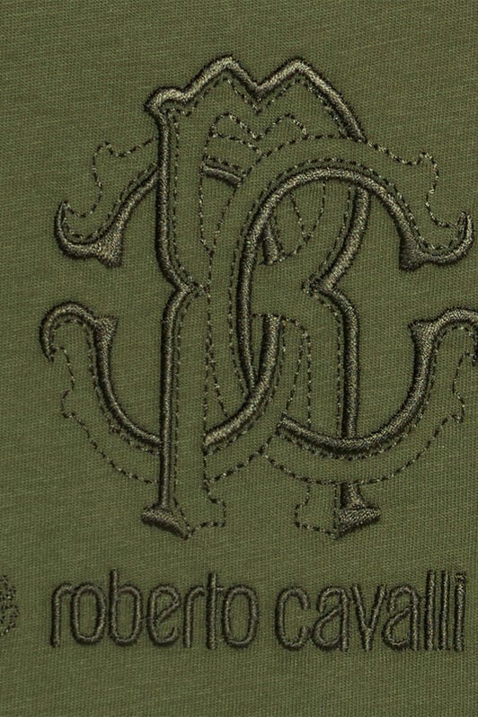 JU T-Shirt Mit Monogramm RC Und Logo JU T-Shirt Mit Monogramm RC Und Logo Grün UJT60M-JD001