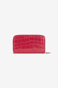 RC Crocodile Effect Zip-Around Wallet ROSA ANTICO 112309 SKA001-PZ975
