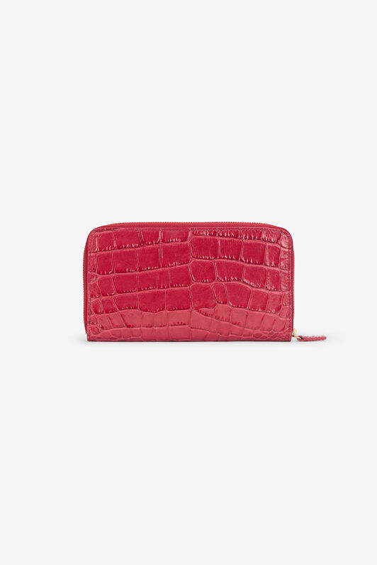 RC Crocodile Effect Zip-Around Wallet ROSA ANTICO 112309 SKA001-PZ975