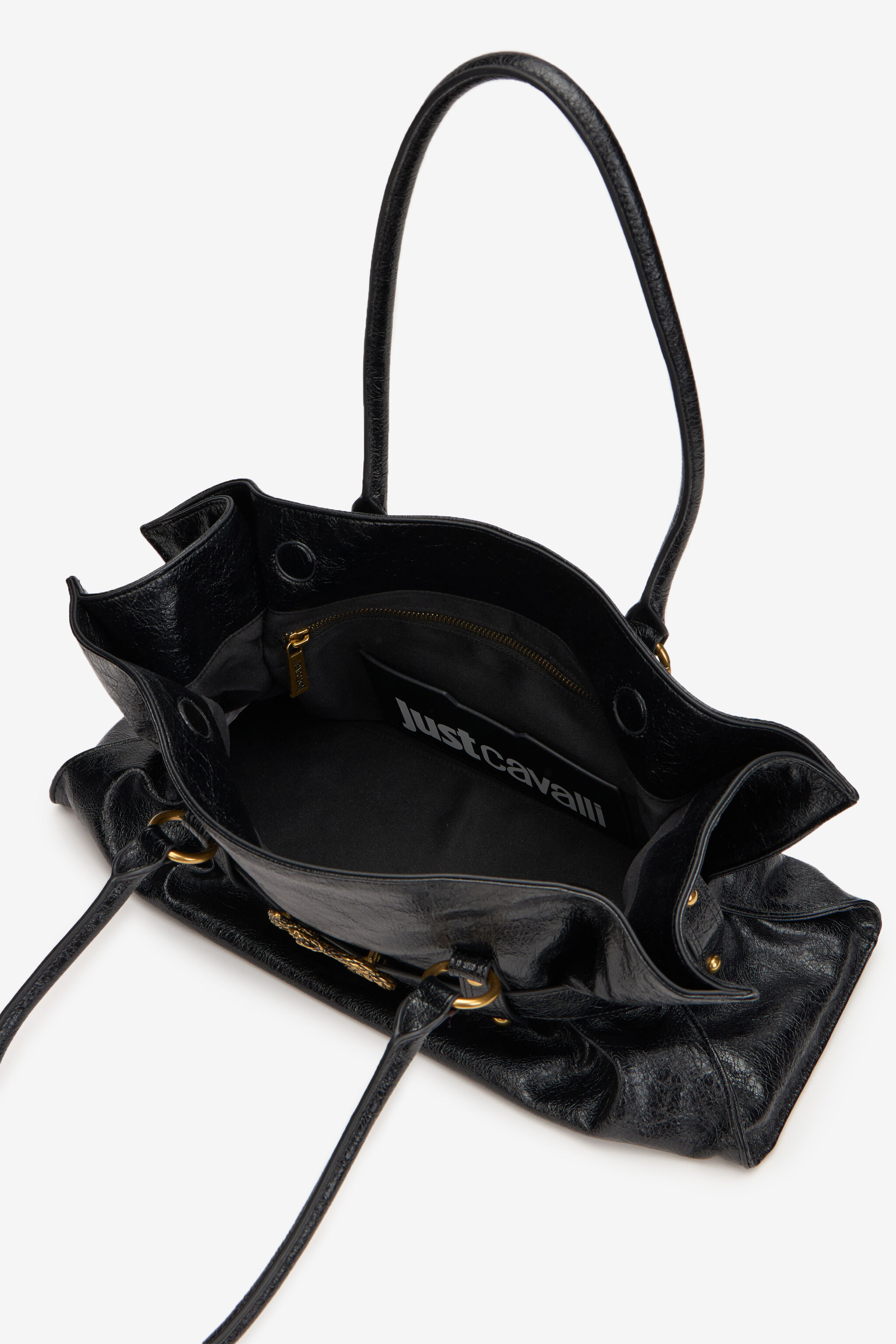 JC Shoulder Bag with Snake Detail JC Shoulder Bag with Snake Detail BLACK XFB036-XF472