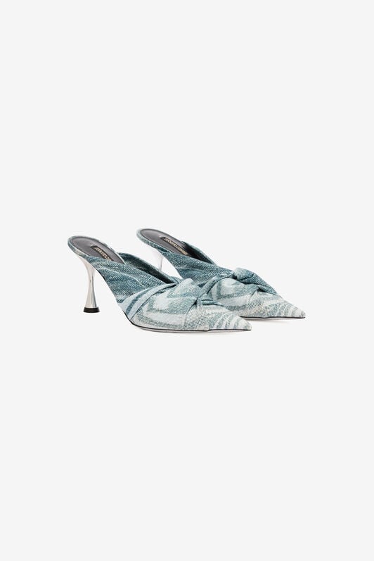 RC Mules With Knotted Detail RC Mules With Knotted Detail Blue UKS009-SMC77