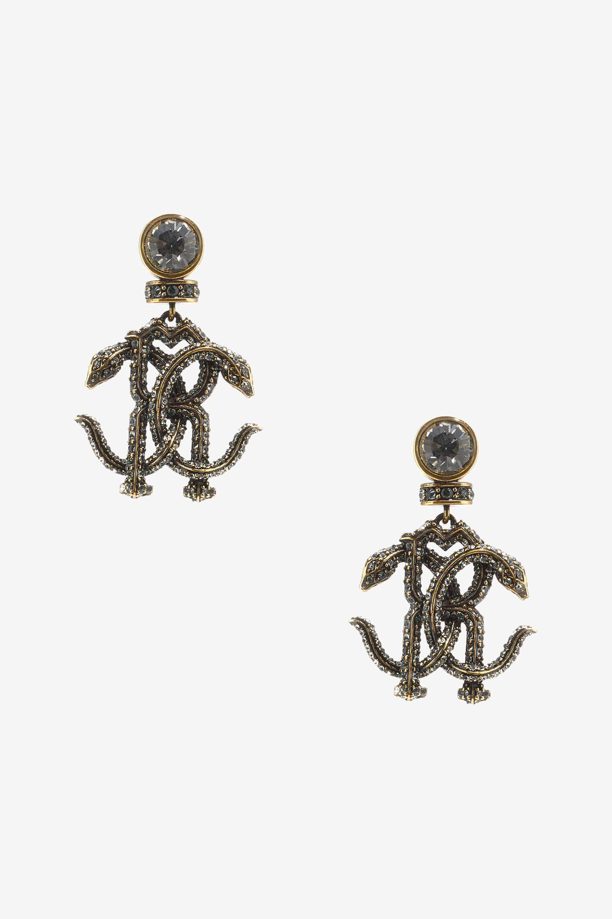 RC Earrings with Monogram RC RC Earrings with Monogram RC Gold SKG019-AM066