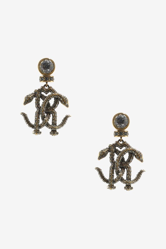 RC Earrings with Monogram RC RC Earrings with Monogram RC Gold SKG019-AM066
