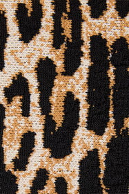 RC Miniskirt With Jaguar Skin Print Brown VKM308-MI009