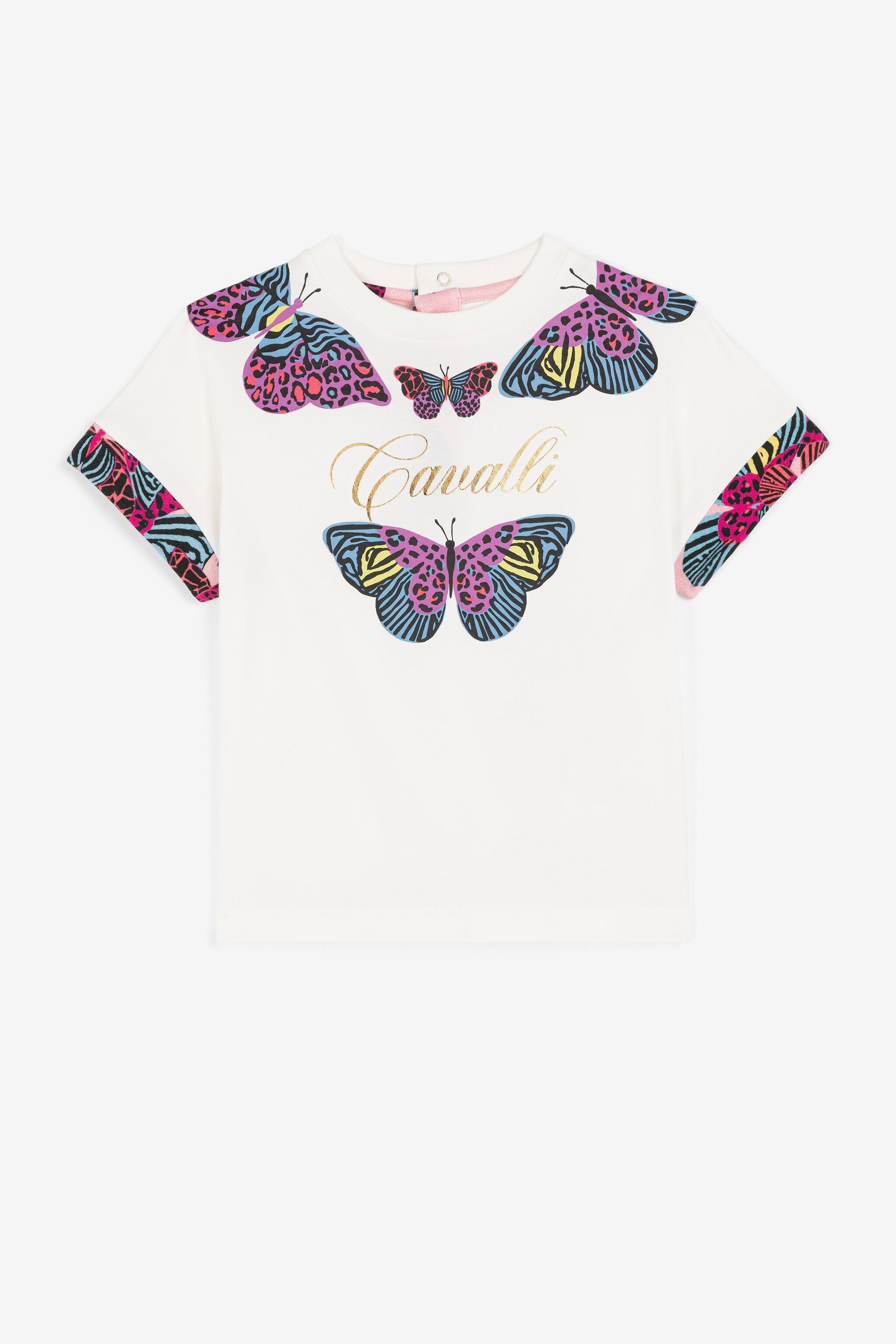 JU Butterfly-Print T-Shirt JU Butterfly-Print T-Shirt White PJT603-JV025