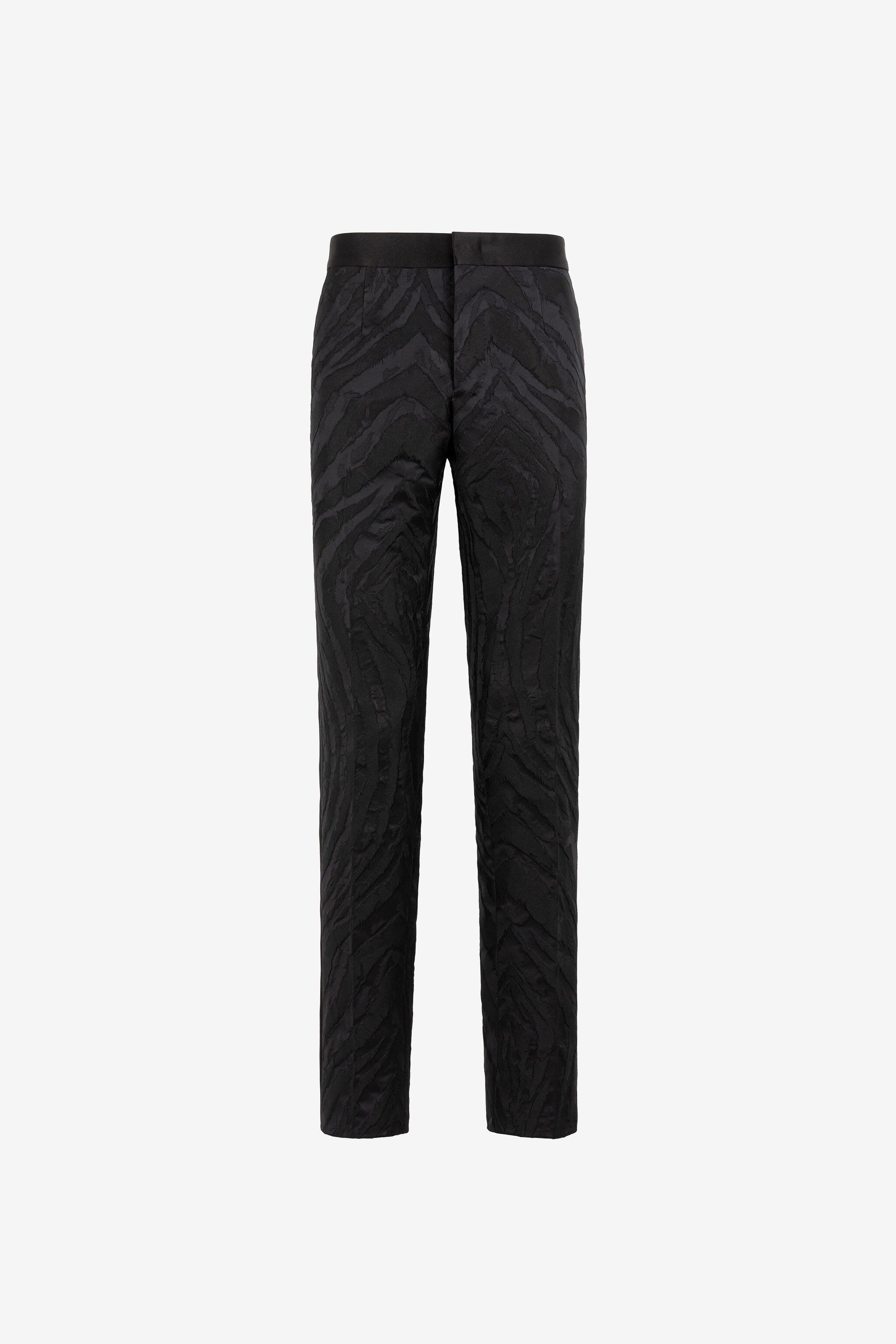 RC Freedom-Jacquard Tuxedo Trousers RC Freedom-Jacquard Tuxedo Trousers Black ORT215-TJ031