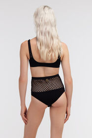 RC Black Mesh High Waist Bikini Black SYW014-MA001