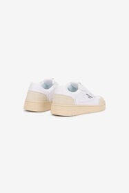 JC Zapatillas Blancas De Piel Con Inserciones Beis WHITE UFS023-UF298
